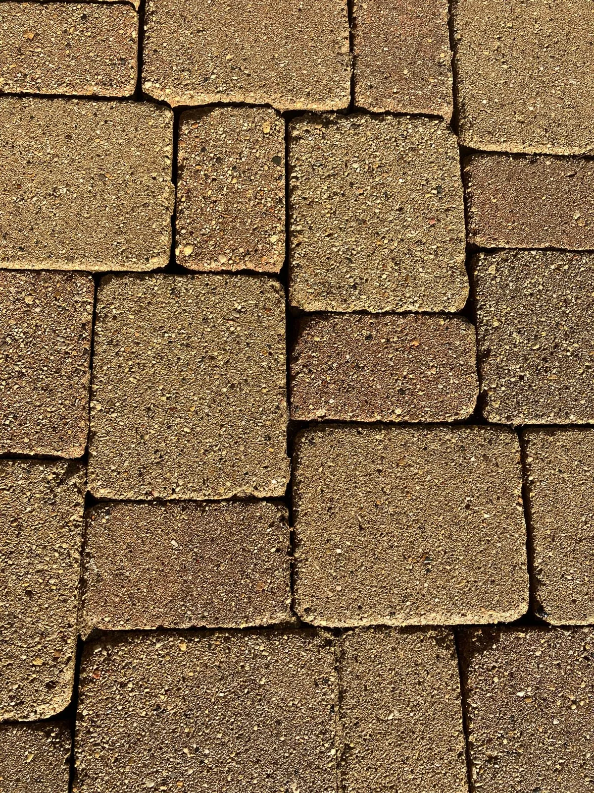 Clean paver pattern detail showing restored color and joints